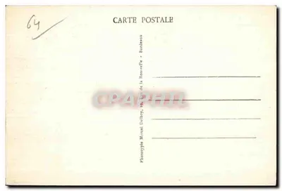 Sauveterre-de-Béarn (B.-P.) — O Castelo, Ruínas da Fortaleza, Torre de Montreuil, A Igreja — Fototipia Marcel Delboy, Bordeaux — Verso