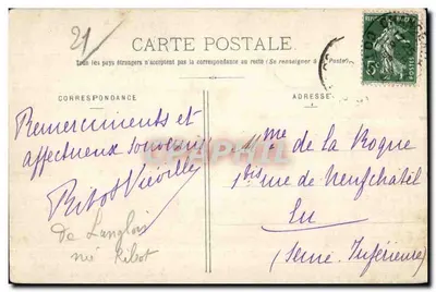 Château de Billy — Côte-d'Or — H. Bogureau, édit., Châtillon-sur-Seine — Rewers
