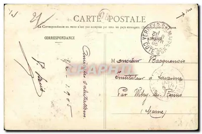 Alrededores de Dijon - El Despertar de Napoleón, de Rude - FIXIN - n°39 — Reverso