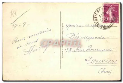 Bernières-sur-Mer — Plaża przy niskiej mierze — Wydawnictwo Mazen — Rewers