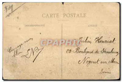 Camp de Bois-l'Évêque — O Posto de Polícia e a Entrada do Camp — Prattiermon, editor, Toul — Verso