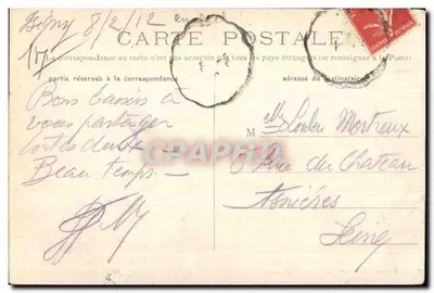 Ligny-sur-Mer — O Hôtel-de-Ville — Editor Ghauv (sucessor de A. Colleville) — Verso