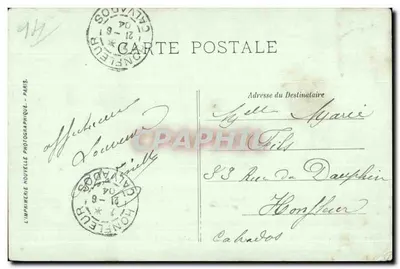 Arredores de Trouville — Igreja de Cricquebeuf — LL — Verso
