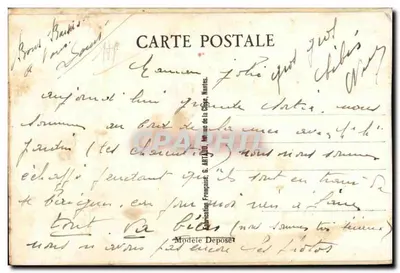 Florista em Franceville-Plage — Buquê e as Vistas — G. Artaud, Avenida da Cloise, Nantes — n°80 — Verso