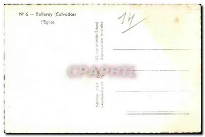 Balleroy (Calvados) — A Igreja — Marcel — Verso