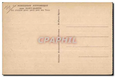 Anse Saint-Martin — mały port w Vaux — Wydawnictwo Goubey — Rewers