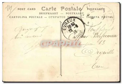 La Vallée des Vaux — Widok z doliny z domem i drzewami — ND Phot. — Rewers