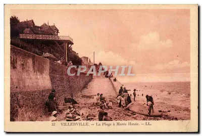 Villerville — A Praia com Maré Alta — LL. — n° 57
