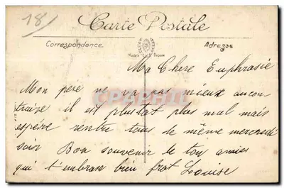 Bourges — Beeld van Lodewijk XI — Uitgave door de Dames van Frankrijk — Achterkant