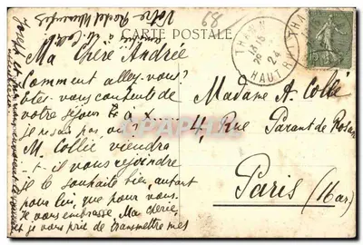 Thann — Brzegi Thur — wydawca nieznany — Rewers