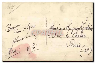 Trois-Epis — Algemene uitzicht — Antieke ansichtkaart Strasbourg n°107 — Achterkant