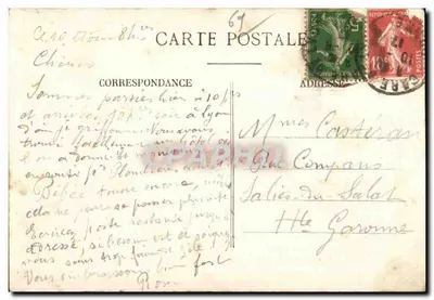 LYON - Plein de la Borsa - Paleis van het Handel — Achterkant