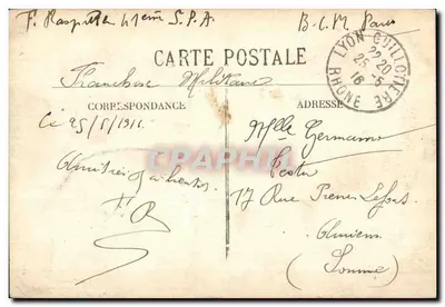 Uma pensa de Lyon — editor E.R., n° 183 — Verso