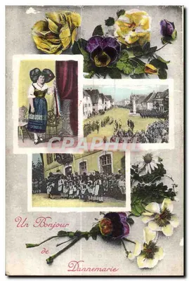 Dannemarie — Um Olá de Dannemarie — carta postal decorativa