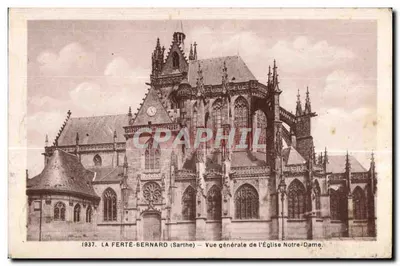 La Ferté-Bernard (Sarthe) — Vista geral da Igreja Nossa Senhora — 1937