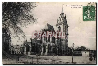 La Ferté-Berthou — A Igreja (lado Leste) — Editor: J. Lefebvre, n°40