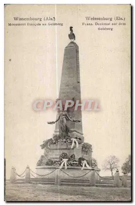 Wissembourg (Als.) — Monumento francês ao Geisberg — editor não visível