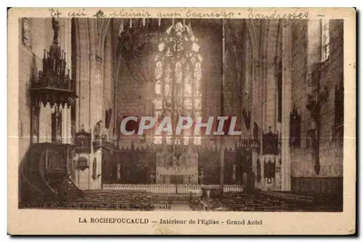 La Rochefoucauld — Interior da Igreja - Grande Altar