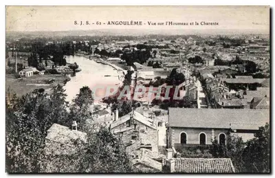 Angoulême — Vista sobre o Houmeau e a Charente — S.J.S. - 62