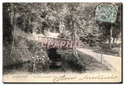 Angoulême — Vista tirada no Jardiu Vert — editor P. Louttenais