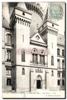 Angoulême — O Hotel-de-Ville — A Cour — Lib. Barraud, Angoulême