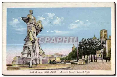 Angoulême — Monument Carnot e Muralha Desaix — A.G.A. 523