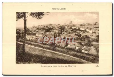 Panorama tirado de Saint-Martin — Angoulême — editor LL, n° de série LL
