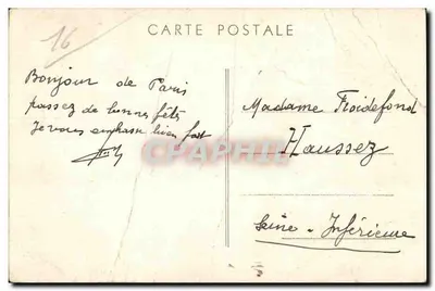 Angoulême (Charente) — Bairro Fayolle — editor não identificado, número de série não visível — Verso