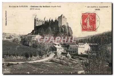 Castelo do Saillant (fachada Sul) — Perto de St-FLOUR — Século XVI — Edição Jean-Gardissal