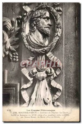 MOUTIER-D'AHUN — Interior da Igreja — O Cristo esculpido por Simon Bouer, século XVII