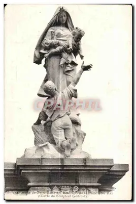Estátua de Nossa Senhora dos Naufrágios da Ponte du Raz — Obra do escultor Godébsky