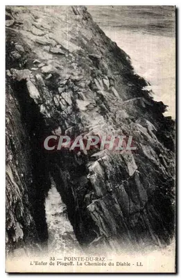 Pointe-du-Raz — L'Enfer de Plogoff, La Cheminée du Diable — LL