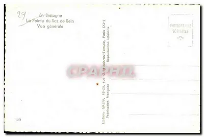 La Punta del Raz de Sein — Vista generale — Edizioni GREFF, Parigi — Verso