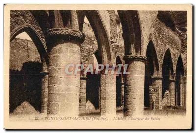 Ponta-Saint-Mathieu (Finistère) — A Abadia — Interior das Ruínas