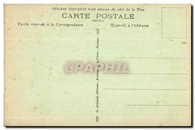 Pointe-Saint-Mathieu — Ruiny klasztoru — G. Arlaud, wydawca — Rewers