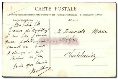 Brest - Het Cours d'Ajot - Antieke ansichtkaart — Achterkant
