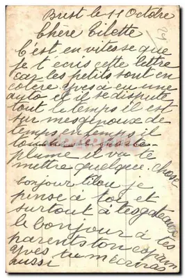 BREST — Der amerikanische Denkmal und der Hafen — I.L. — Rückseite