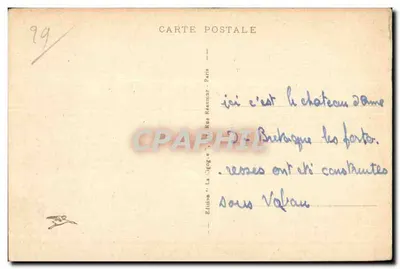 Brest - Il Castello (lato Est) — Edizione La Cigogé, Parigi, n° 67 — Verso