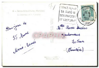 Sainte-Anne-d'Auray — Bazylika i Fontanna — Wydawnictwo Gaby — Rewers