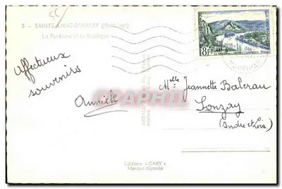 Sainte-Anne-d'Auray — Fontanna i Bazylika — Wydawnictwo GABY — Rewers