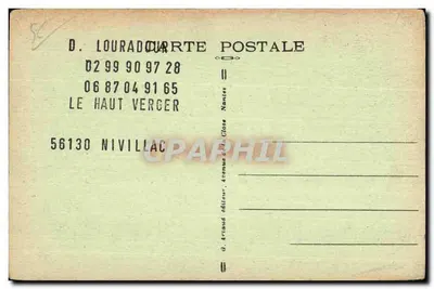 Bazylika św. Anny w Auray — wydawca G. Arriaud, nr 6 — Rewers