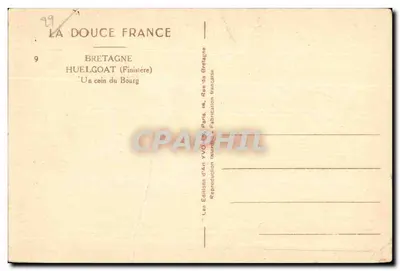 Huelgoat — Um canto do Bourg — Les Éditions d'Art YVO, Paris — Verso