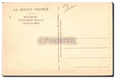 Huelgoat (Finistère) — Un angolo del Bourg — Éditions d'Art VVO, Parigi — Verso