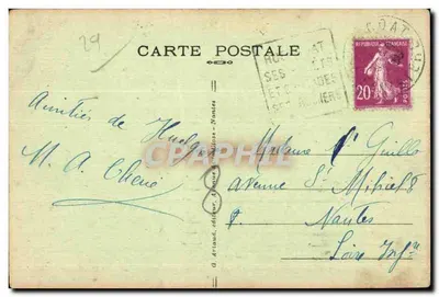 Le Huelgoat — O Calvário da Igreja de São Herbot — editor G. Arnaud, n°66 — Verso
