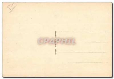 Josselin — Fachada da Basílica — Edição Mesny - Rennes, n° 4315 — Verso