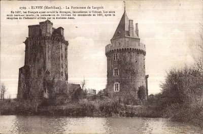 Elven (Morbihan) - A Fortaleza de Largoët — editor anônimo, n° 2709