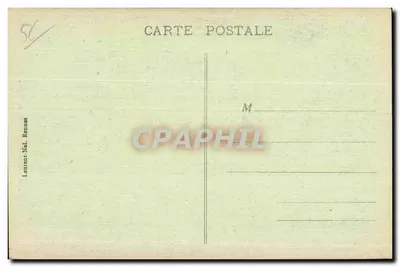 Carnac - Poort van de Kerk — uitgever Laurent-Nel, Rennes, nr. 1018 — Achterkant