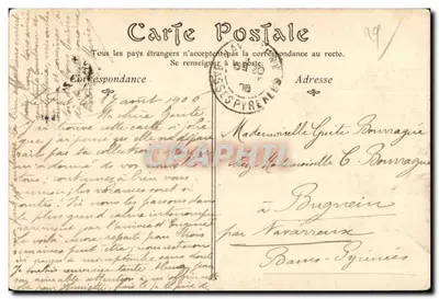 BREST — Widok na przystani w dniu burzy — ND Phot — Rewers