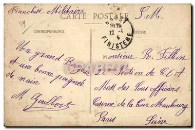 Brest — Port handlowy i Zatoka — Zbiór Villard, Qui. per. — nr 6746 — Rewers
