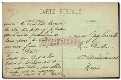 Brest - La Rade — widok morski z statkami — wydawca La Rade, nr 20 — Rewers